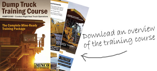 iMINOC brochure haul truck course