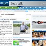 Cairns Post Mining Article 20th January 2012