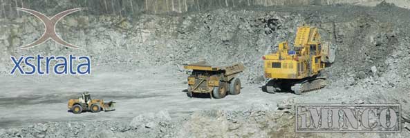 McArthur River mining jobs. Haul truck and loader on mine site