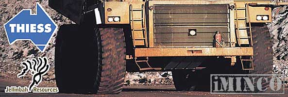 Thiess mining jobs. Picture of a dump truck on a mine site - iMINCO