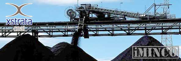 Xstrata coal mining operations in Australia. Picture of a coal loader.