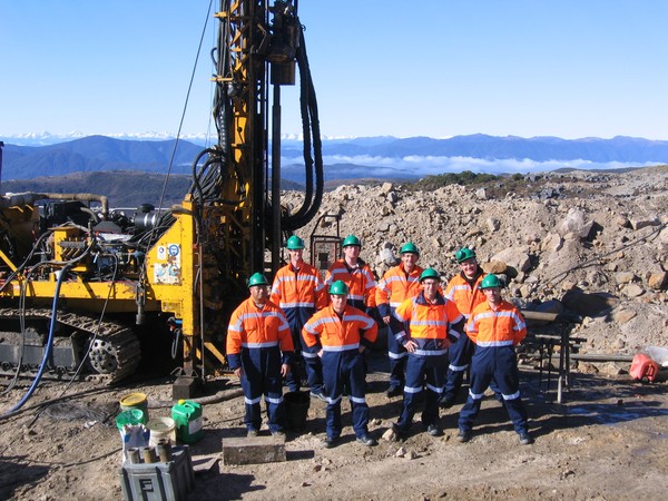 Open Cut Mining Drillers Coal Mine Mudgee NSW