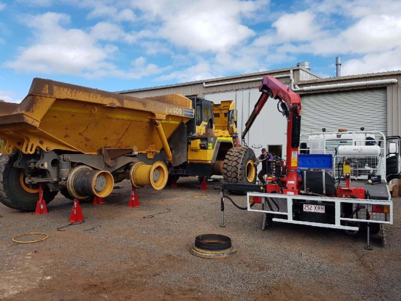 Heavy Equipment Tyre Fitters Mine Mackay QLD